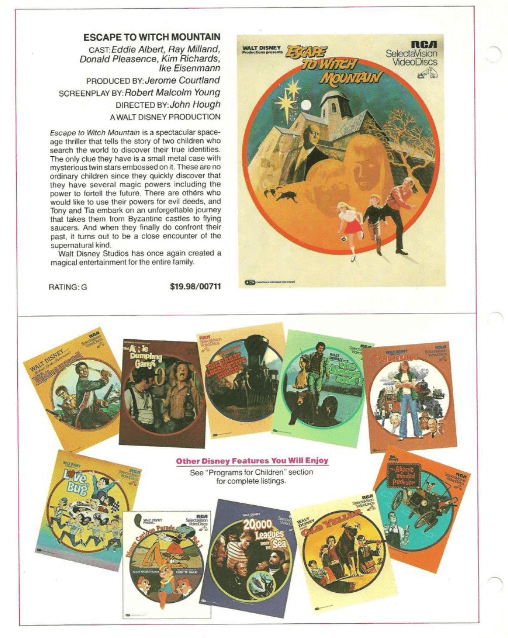 Disney VideoDisc Titles