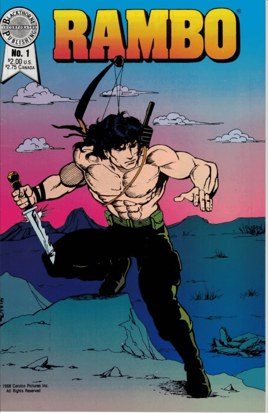 Rambo Comic Book by Blackthorne Publishing